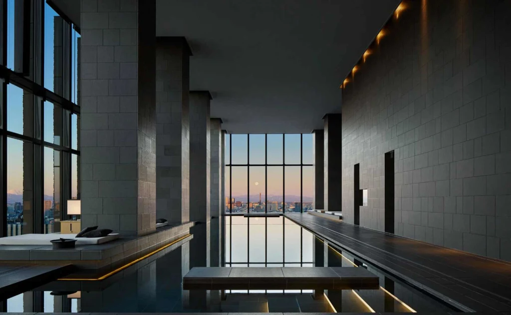 Spa pool at Aman Tokyo